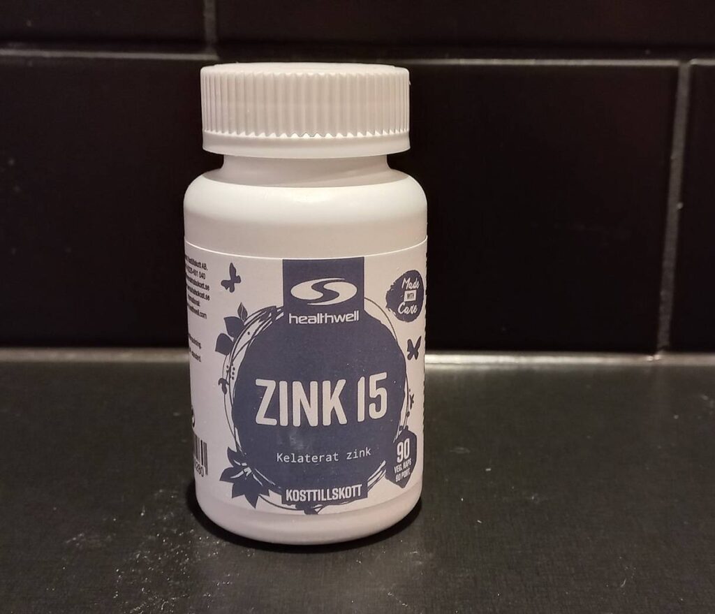 bästa zink tillskott zink 15